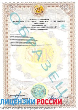 Образец сертификата соответствия (приложение) Амурск Сертификат ISO 14001